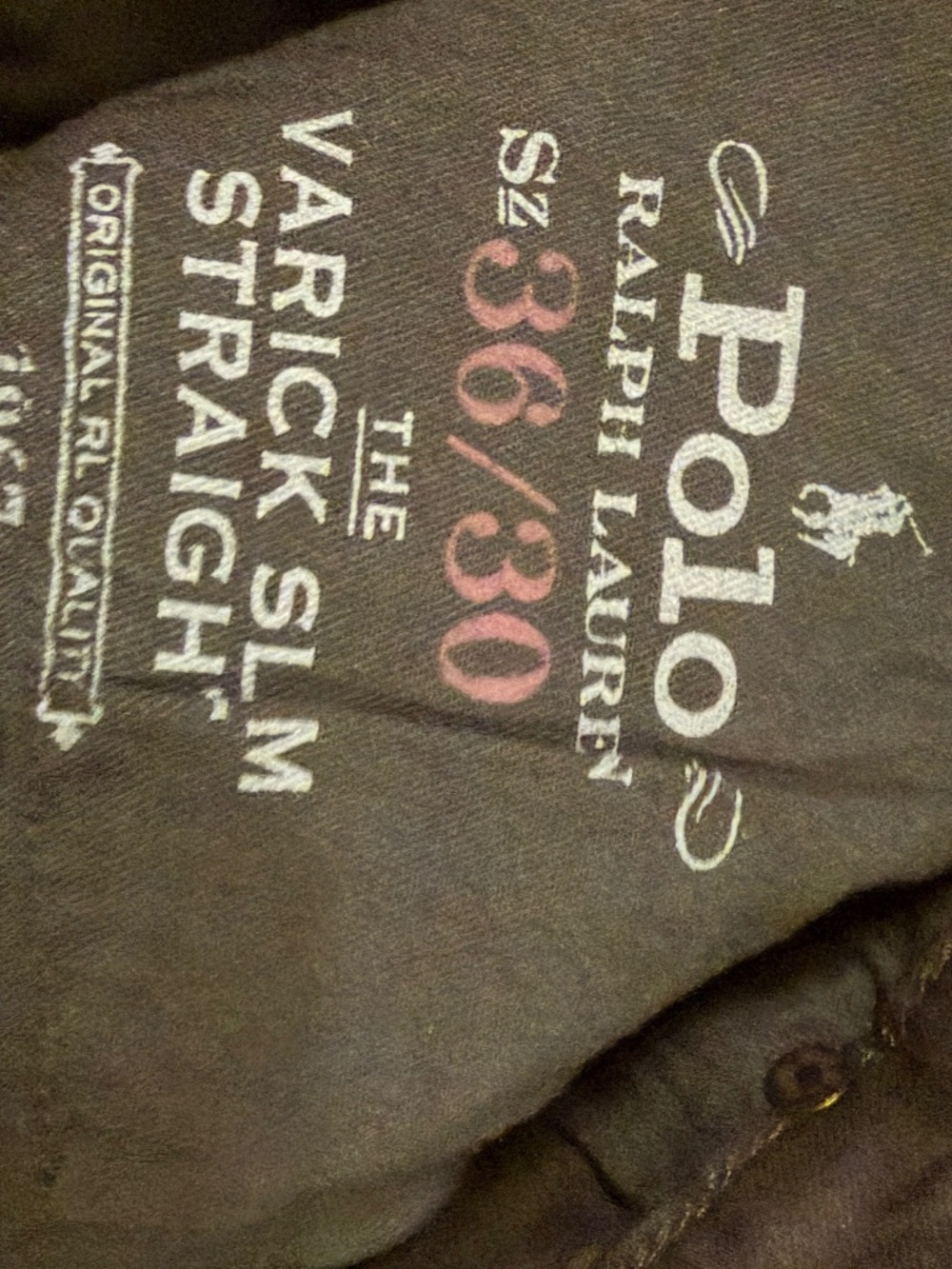 Polo Jeans, Black Verick Slim Straight, 36/30